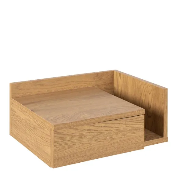 Return - Furniture To Go Ashlan 1 Drawer Square Wall Mounted Bedside Table 4
