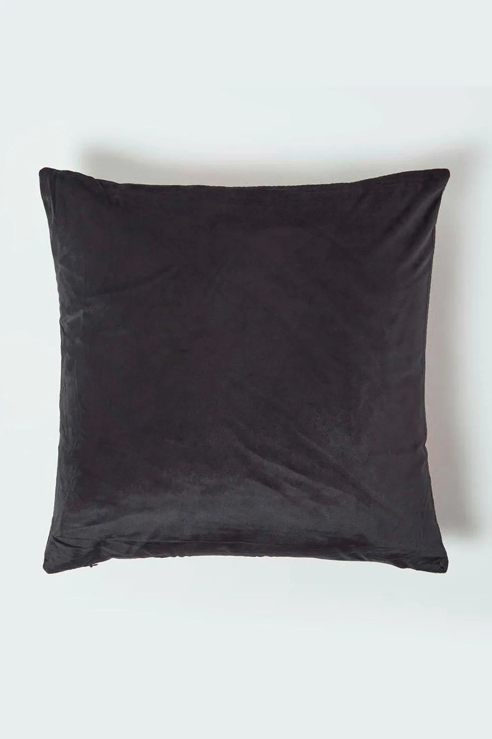 Homescapes Hot Pink Tropical Leaf Velvet Cushion 46 x 46 cm 2