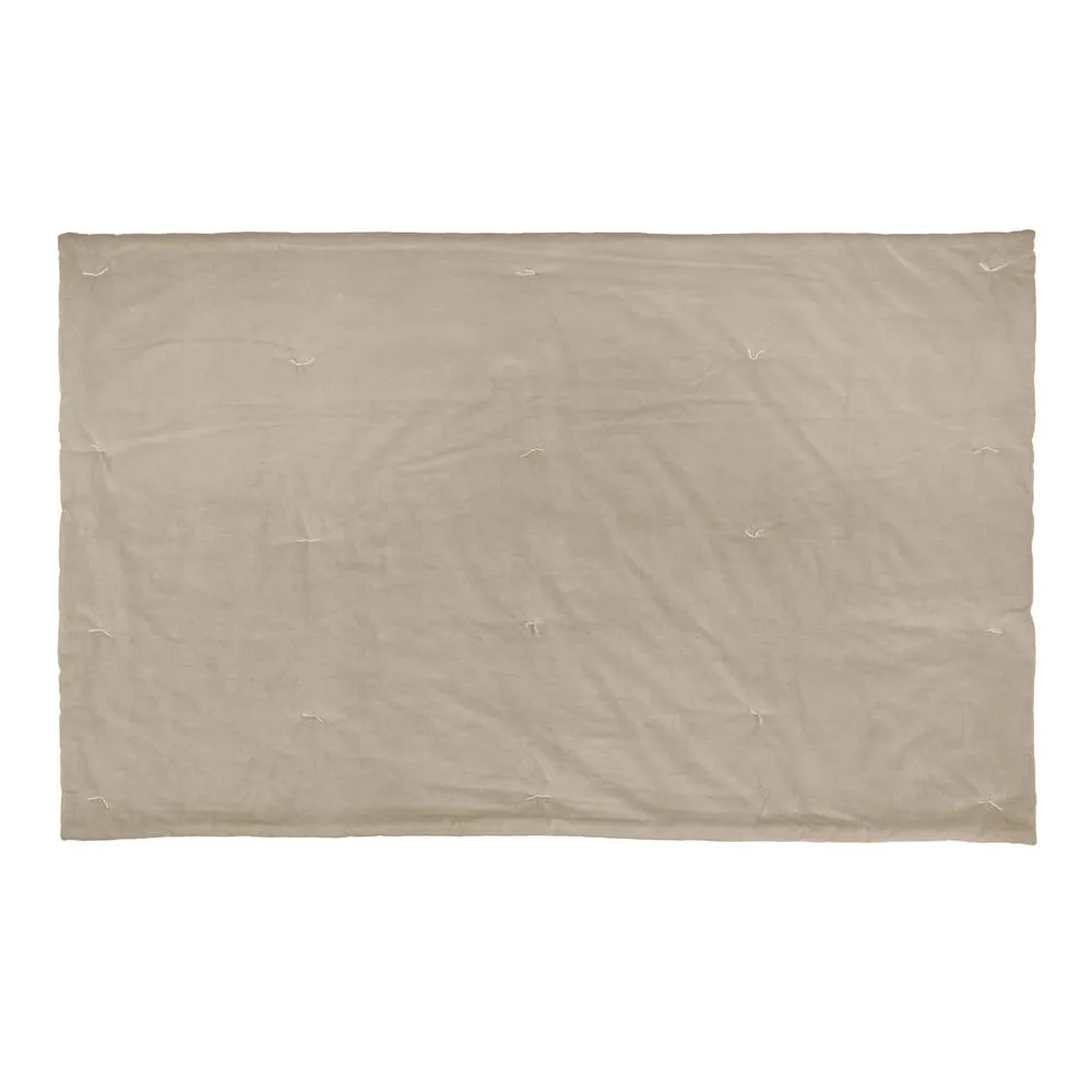 Wylder Edie 100% Cotton Velvet Bedspread in Natural 4