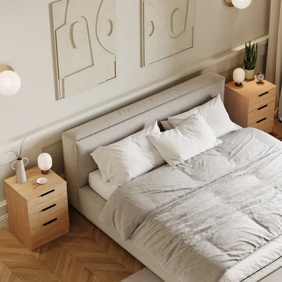 Hayes Set of 2 3 Drawer Bedside Tables 5