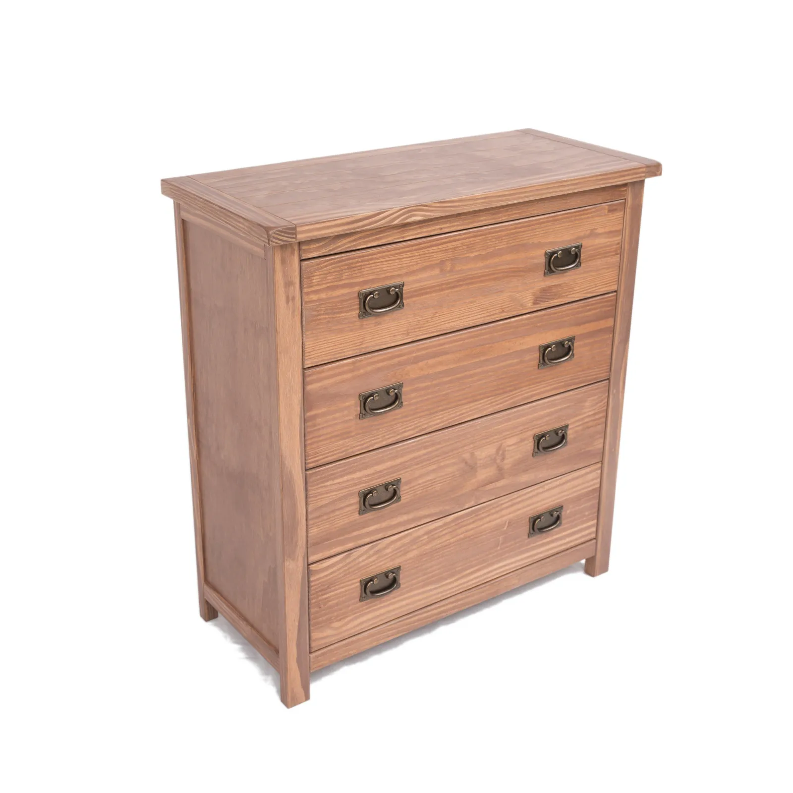 Cabinet Bits Padua 4 Drawer Chest of Drawers Bras Drop Handle in Brown 3
