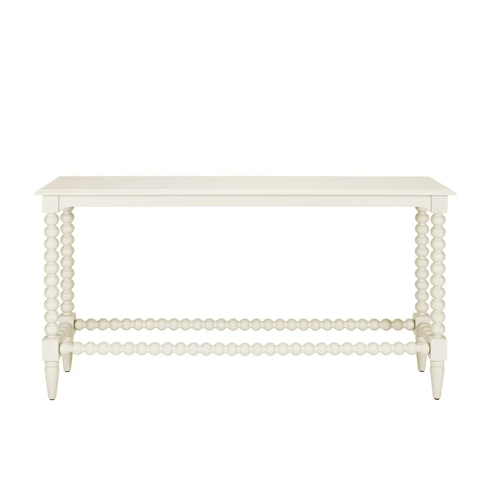 Statement Furniture Cromwell Large Console table with Bobbin Design in Cream 6