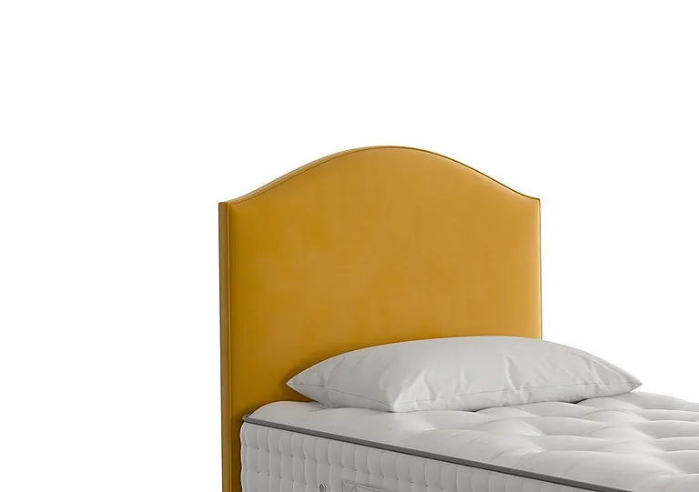 Iris Floor Standing Headboard - Single - Plush Saffron