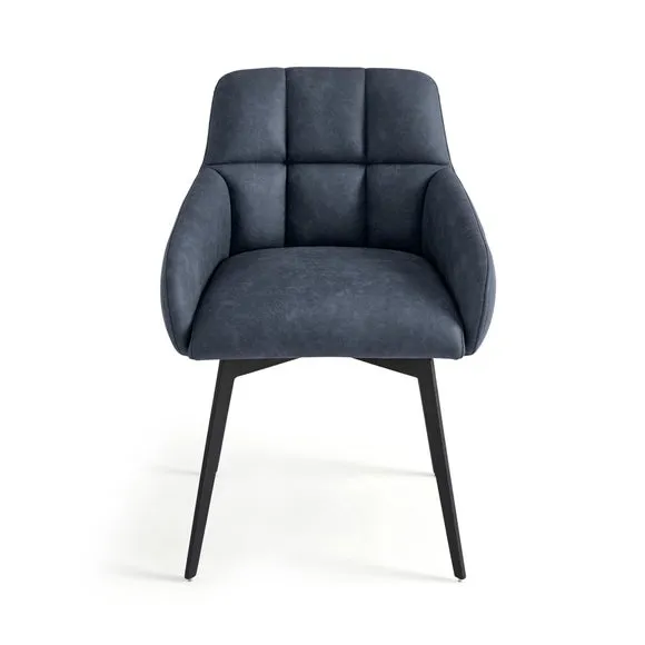 Jase Swivel Dining Chair, Faux Leather 6