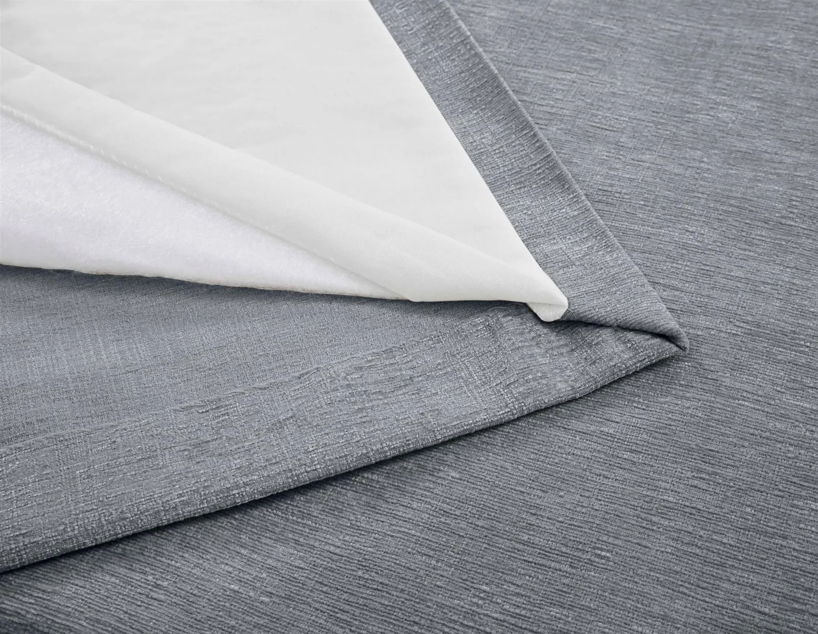 Sundour Amberley Chenille Eyelet Curtains in Grey 4