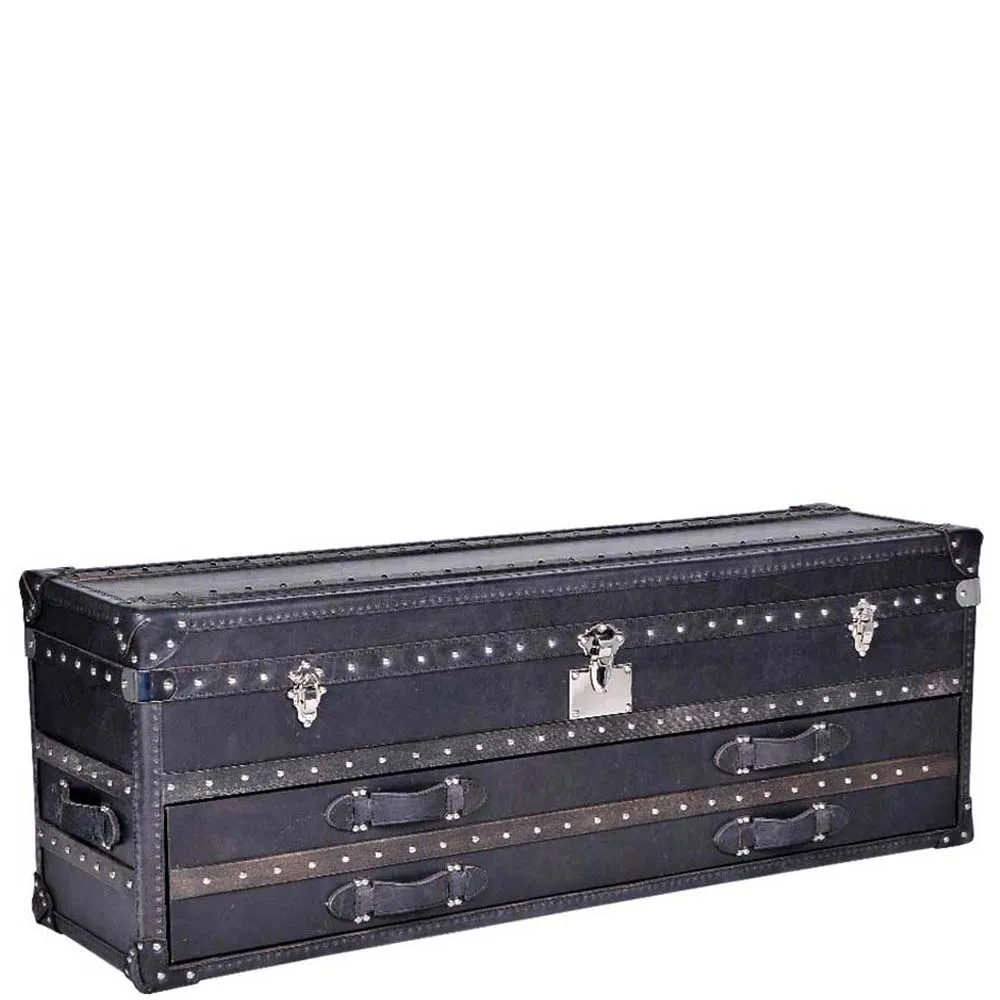 Timothy Oulton Harrow Trunk, Black Fabric | Barker & Stonehouse 5