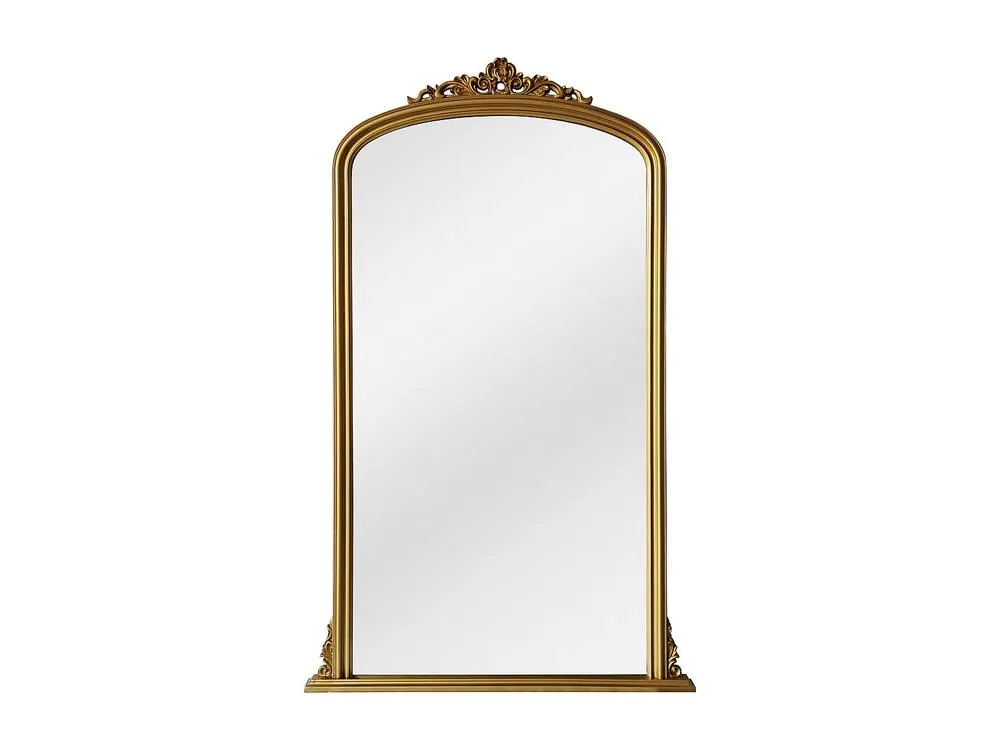 Vente-unique Large Paulownia Wood Mirror - L120 X H190 Cm - Gold - MERRY 2