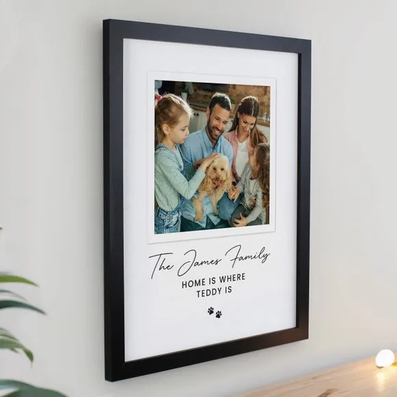 Personalised Pet Photo Framed Print 3