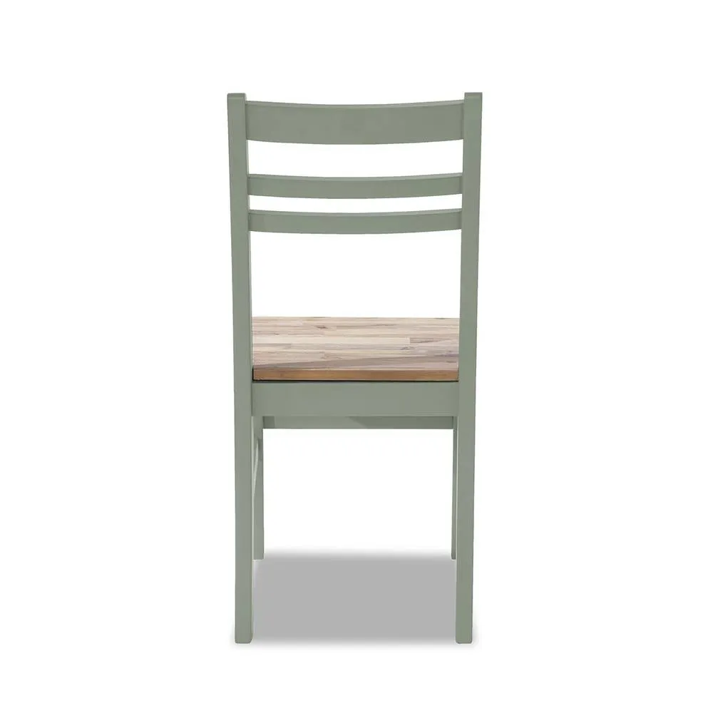 Statement Furniture Florence Country Style Wooden Chair in Light Green 3