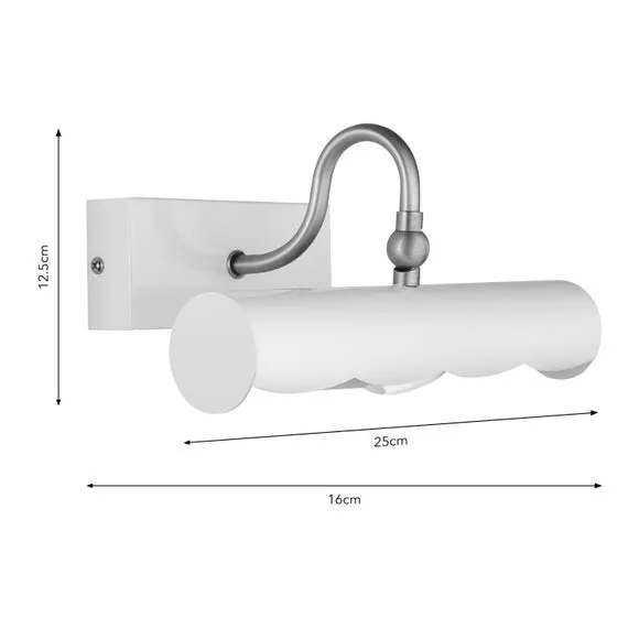 Remi Scalloped Adjustable Picture Wall Light 6