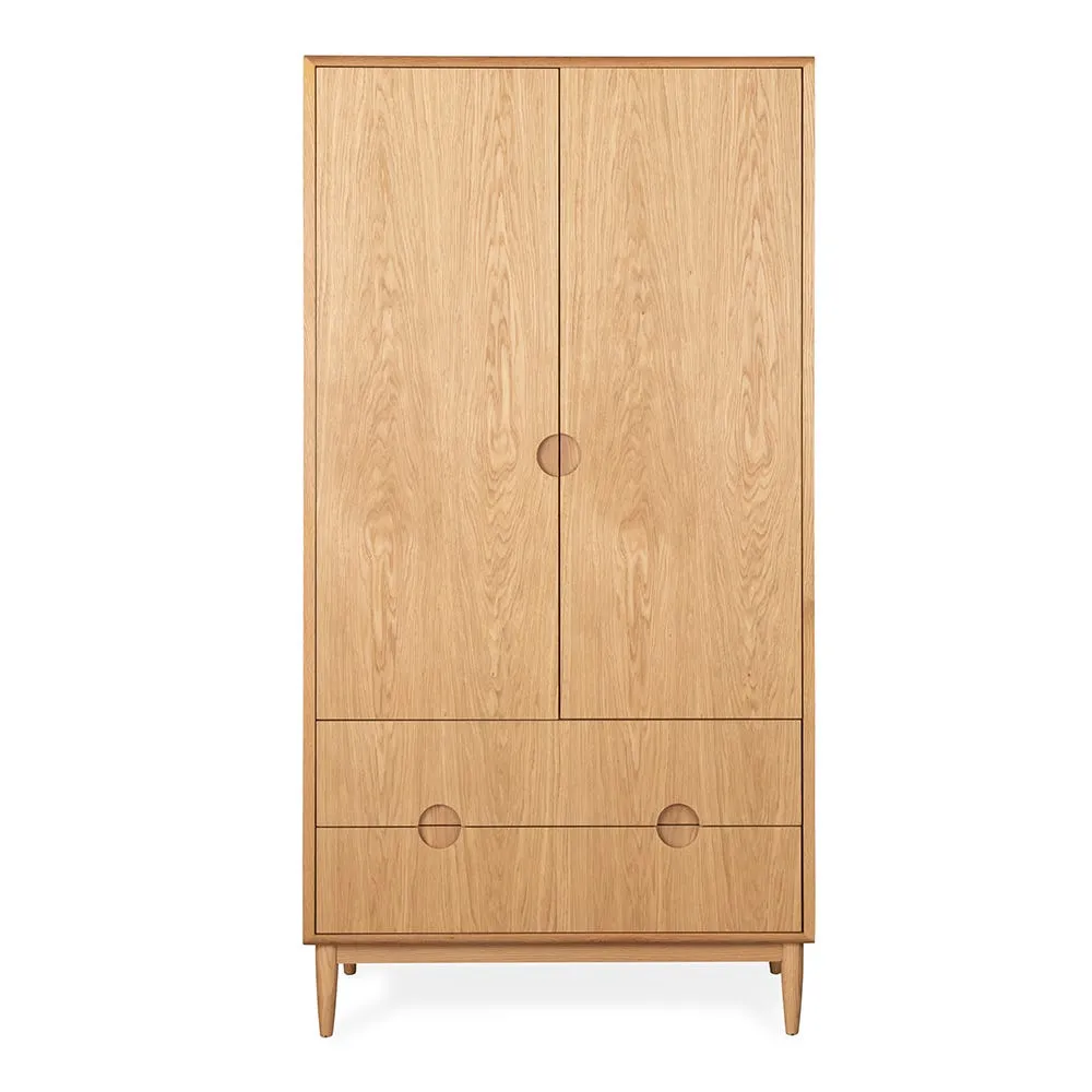 Heal's Amira 2 Door Wardrobe in Oak 2
