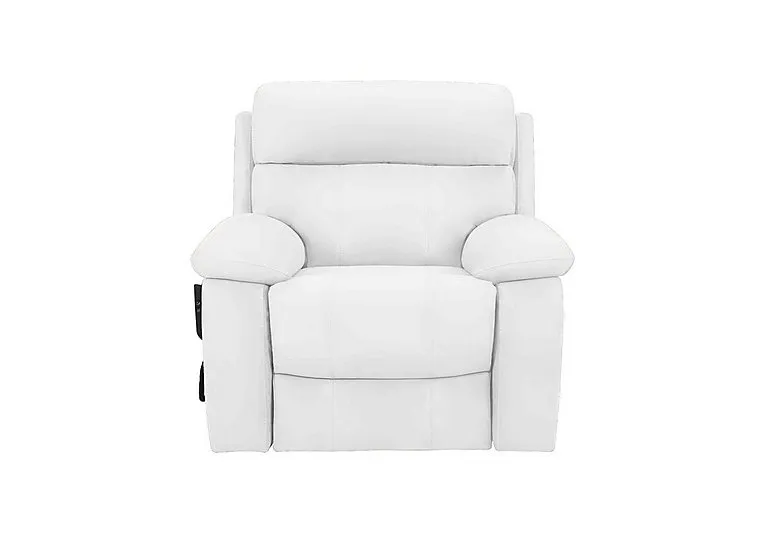 Moreno Leather Lift and Rise Chair - BV Star White