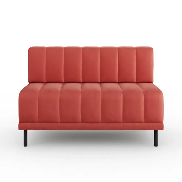 Amali Long Dining Bench, Matte Plush Velvet 5