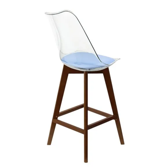 Fusion Living Soho Clear Plastic Bar Stool 4
