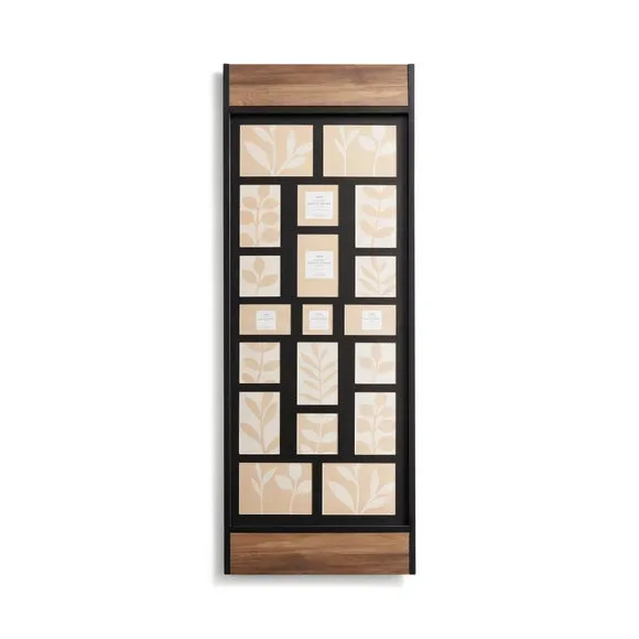 Fulton Large Black Panel Multi Photo Frame 3