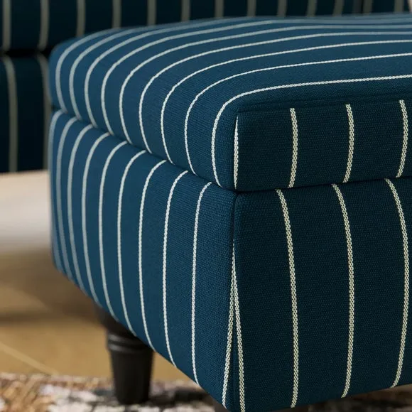Charnwood Pinstripe Storage Footstool 4