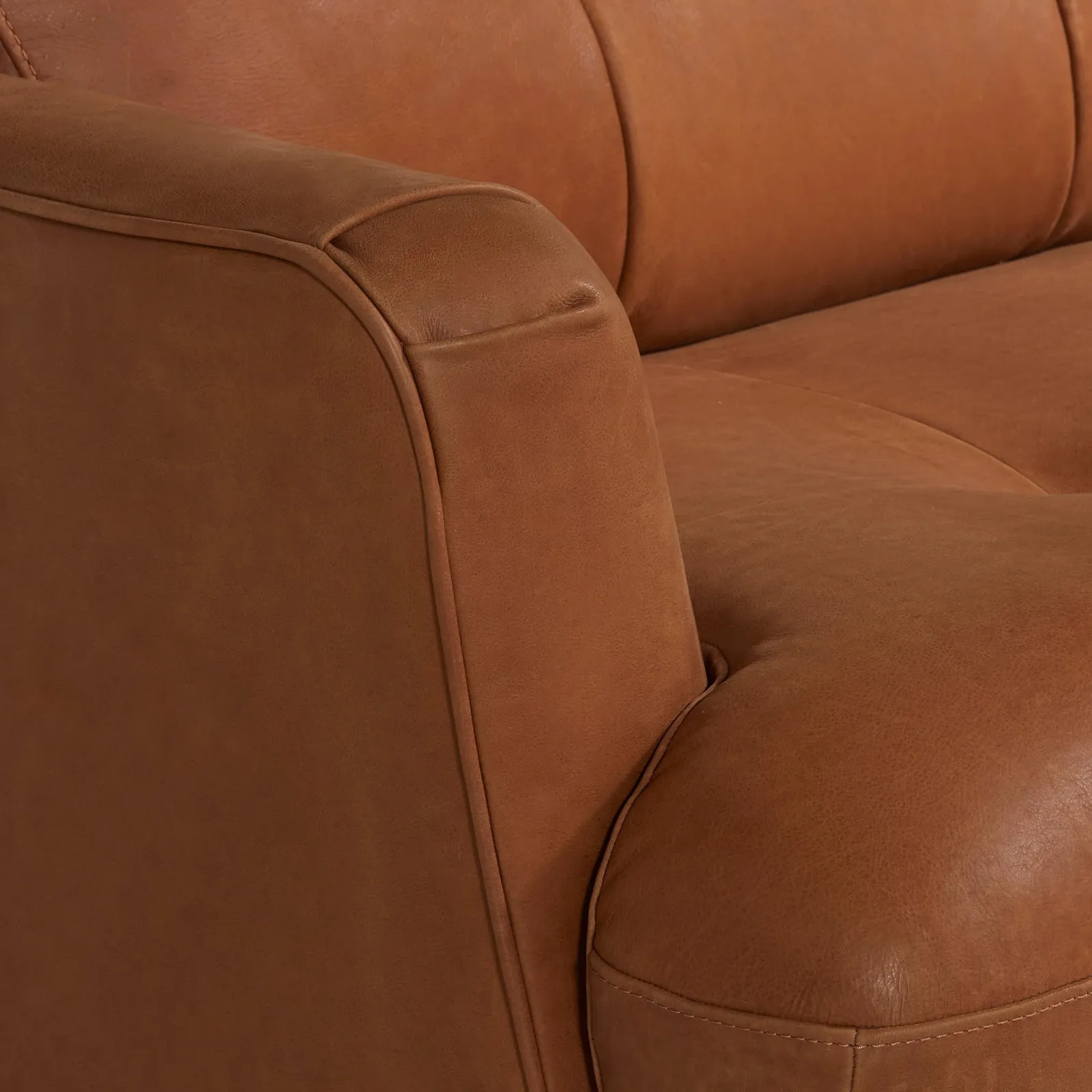 Aldo 3 Seater Sofa, Brown Leather | Barker & Stonehouse 5