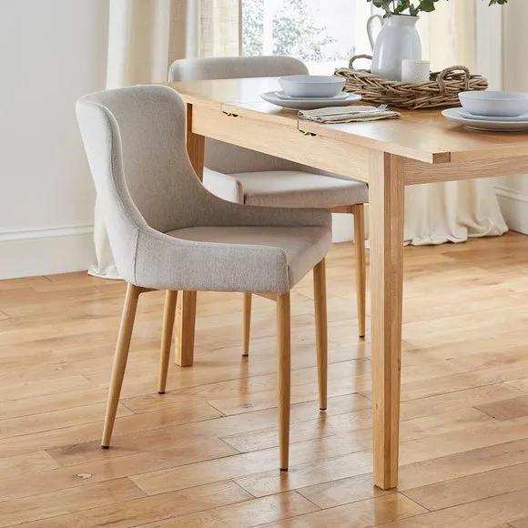 Montreal Set of 2 Dining Chairs, Fabric