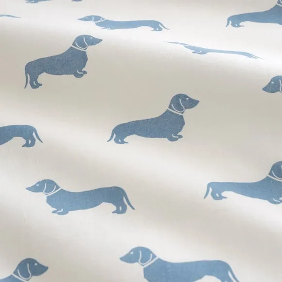 Emily Bond Brushed Peggy Daschund 100% Cotton Duvet Cover & Pillowcase Set 3