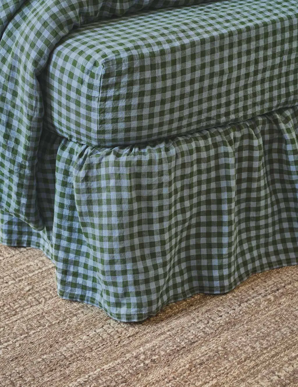 Piglet In Bed Linen Rich Gingham Valance Sheet Multi