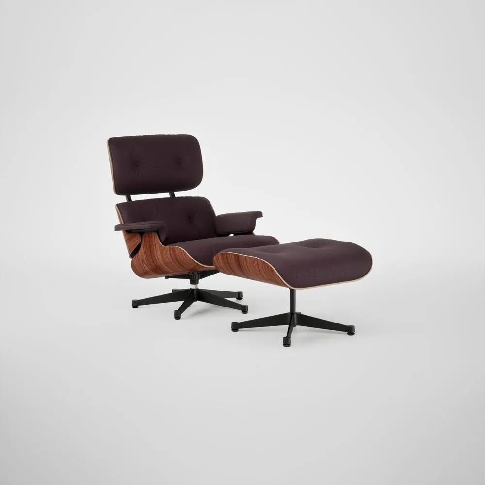 Vitra Eames Lounge Chair & Ottoman Santos Palisander Contemporary L50 87 Plum Black Base 05 1