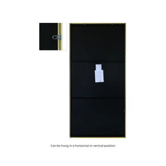Artus Aluminium Edged Full Length Wall Mirror 3