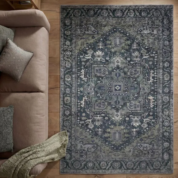 Sofia Traditional Textured Washable Rug 6