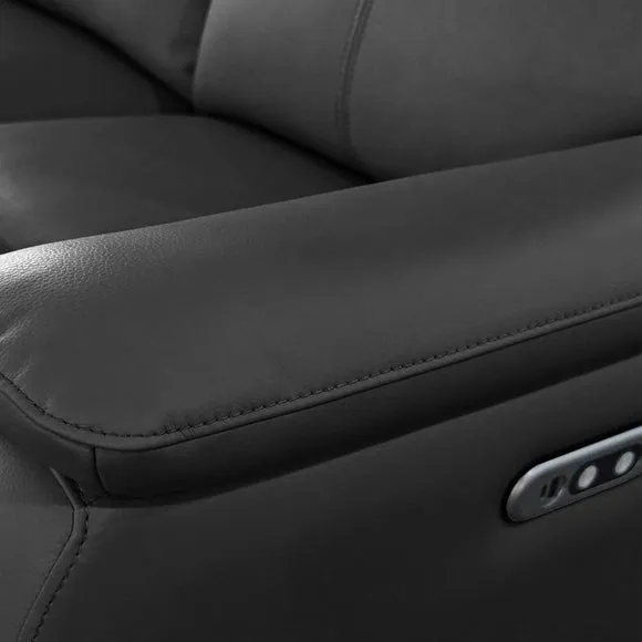 Aspire Kingsmere Leather Power Recliner 5 Seater Corner Sofa 4