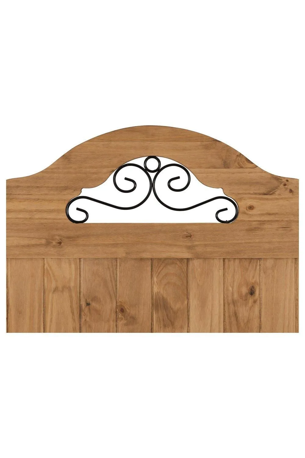 Seconique Corona Scroll 4'6" Double Bed High Foot End in Natural 4
