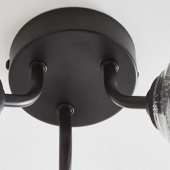 Lenny 3 Light Semi Flush Ceiling Light 4