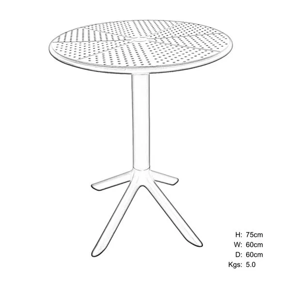Bergen Round Bistro Table 4