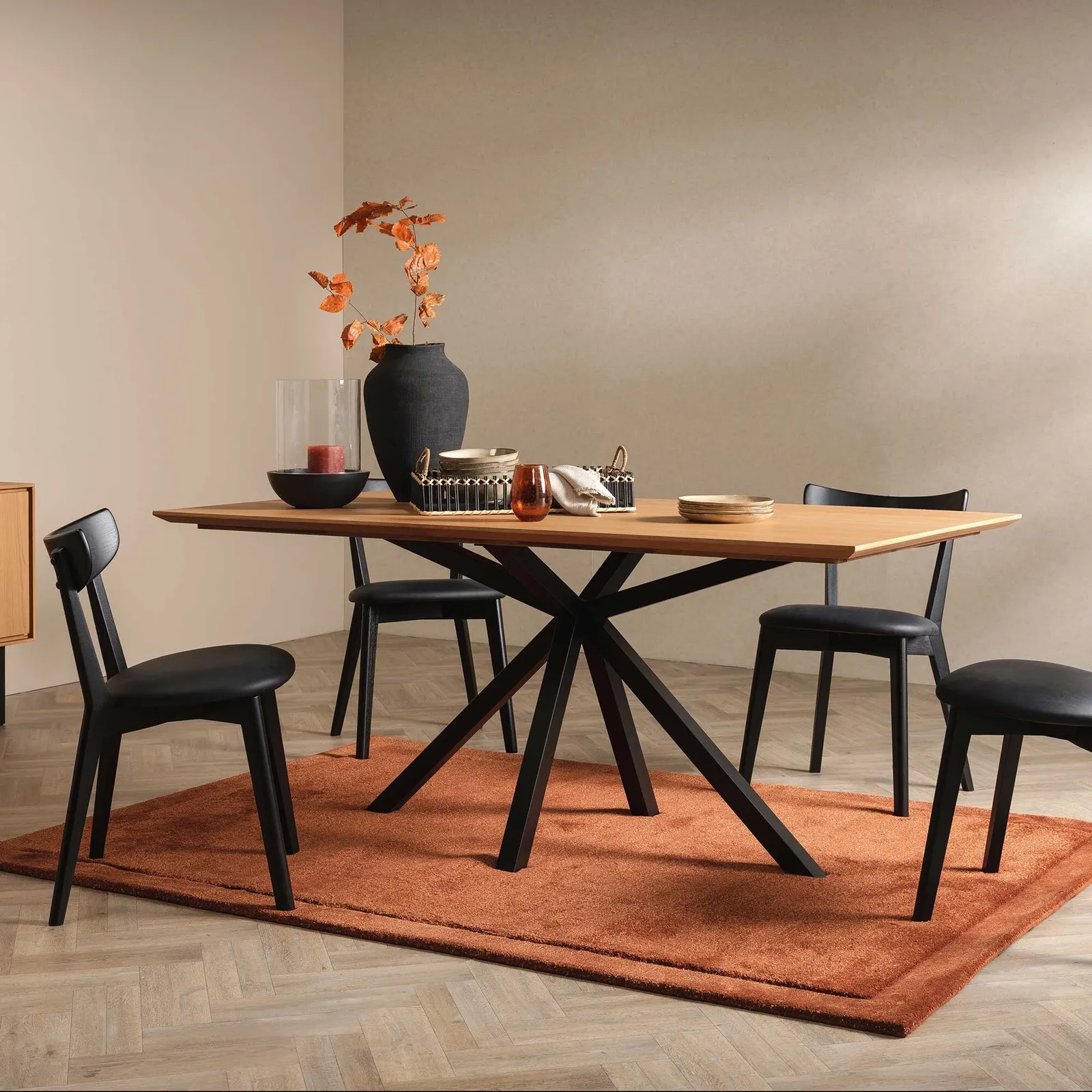 Jessa Pero Dining Chair, Black | Barker & Stonehouse 3
