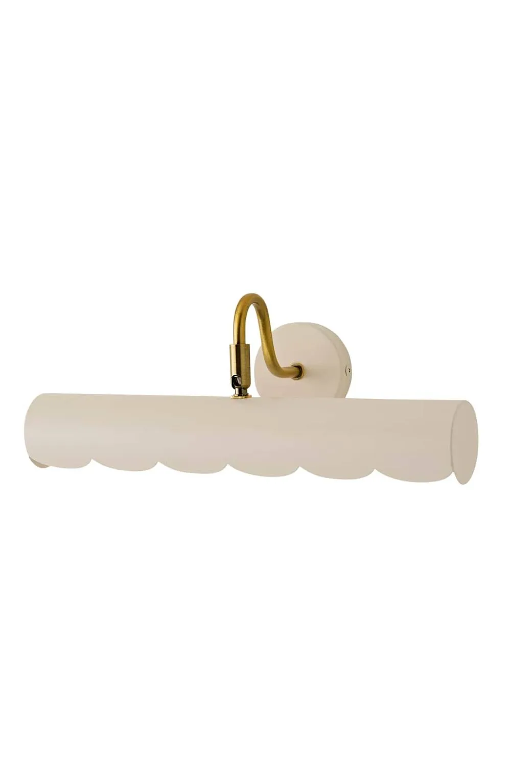 ValueLights Millie Flower Style Scallop Edge Adjustable Picture Wall Light in Cream 6