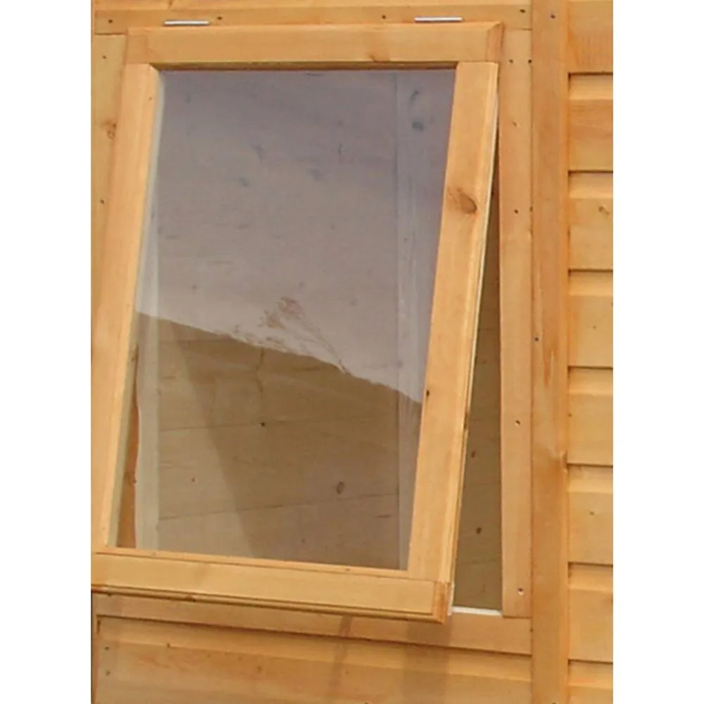Shires Bute Shiplap Apex Double Doors Tongue & Groove Garden Shed 4x6 ft in Light Brown 4