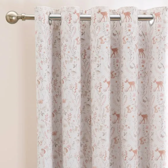 Woodland Floral Eyelet Curtains 1