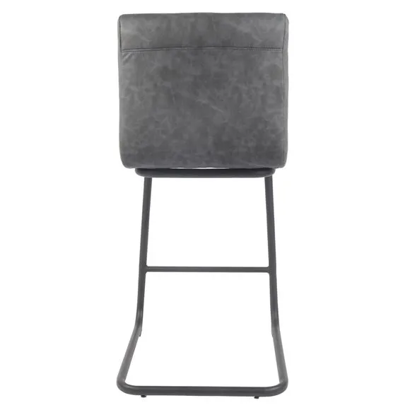 Felix Counter Height Cantilever Bar Stool, Faux Leather 5
