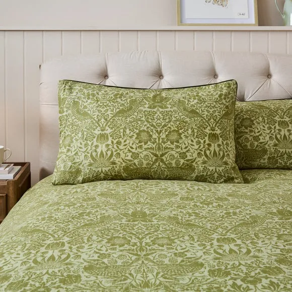 Strawberry Thief 100% Brushed Cotton Duvet Cover & Pillowcase Set 6