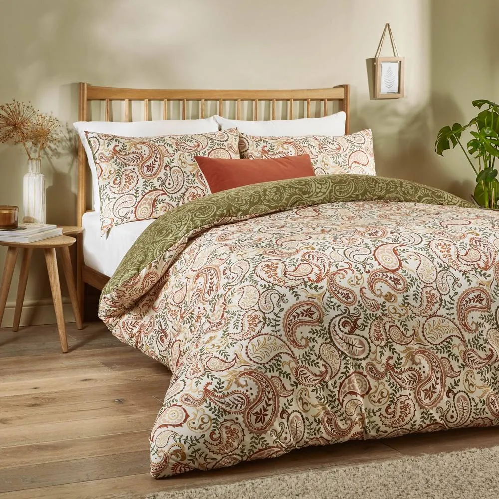 Duvet Day Anika Paisley Printed Soft Touch Duvet Cover Set