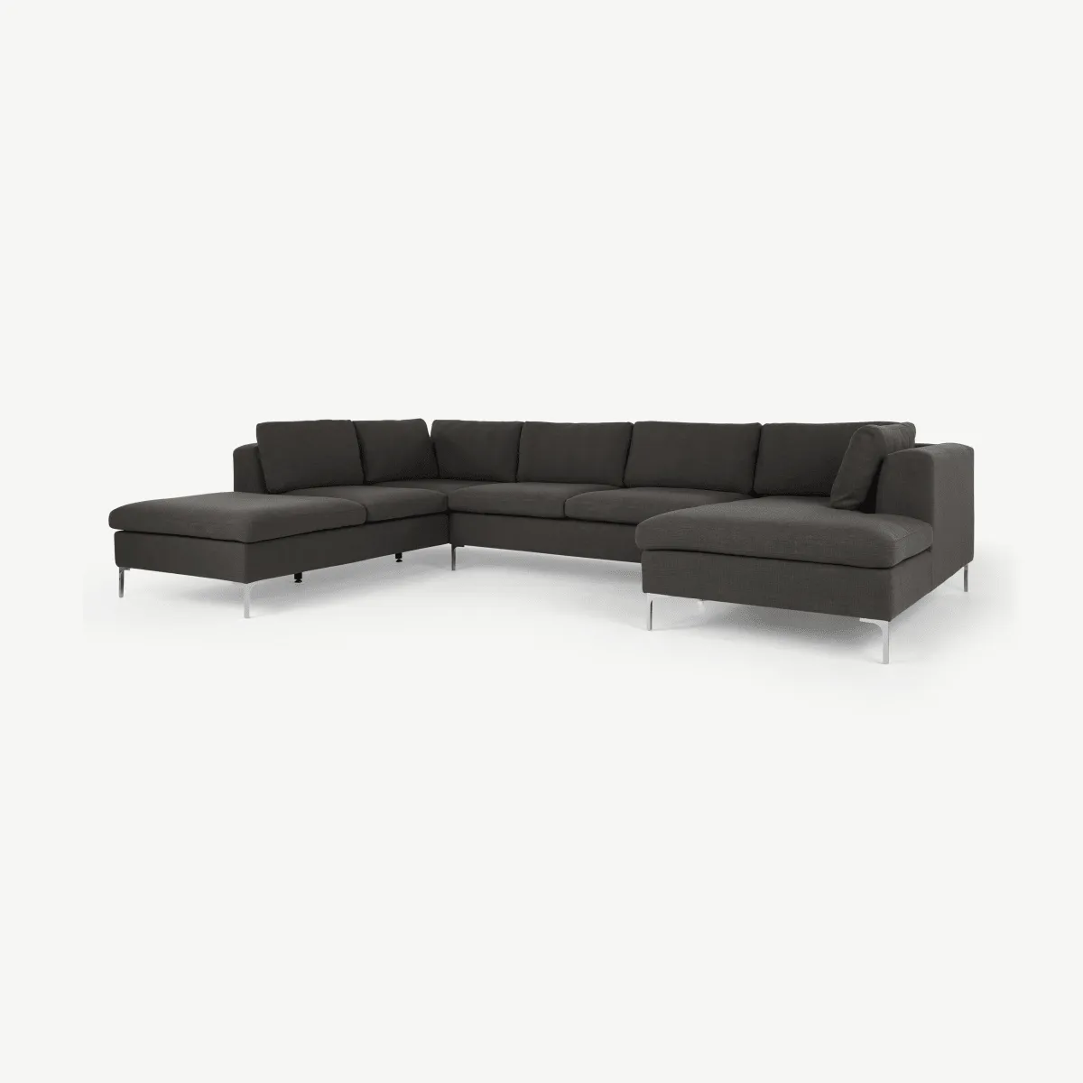 Monterosso Left Hand Facing Corner Sofa, Oyster Grey Fabric