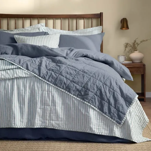 Yard Hebden Stripe 100% Cotton Bedspread 1