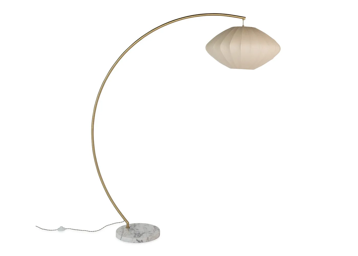 Heal's Sheer Overarched Floor Lamp White