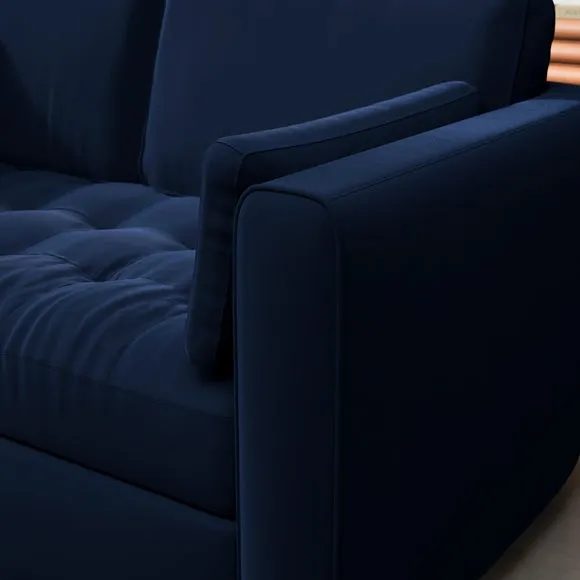 Zoe II Velvet 2 Seater Sofa 4