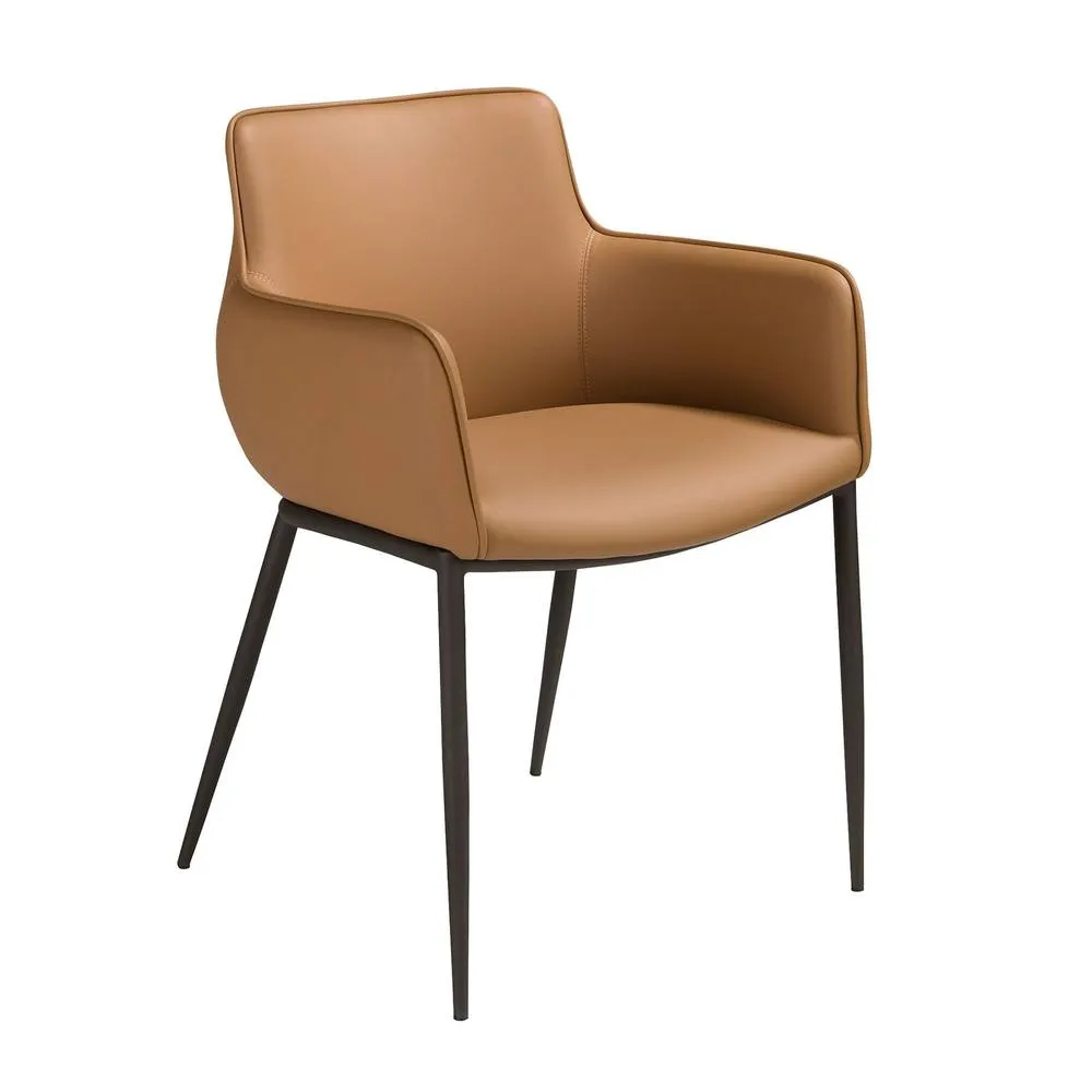 Angel Cerda Angel Cerdá brown leatherette dining chair 4177 in Tan
