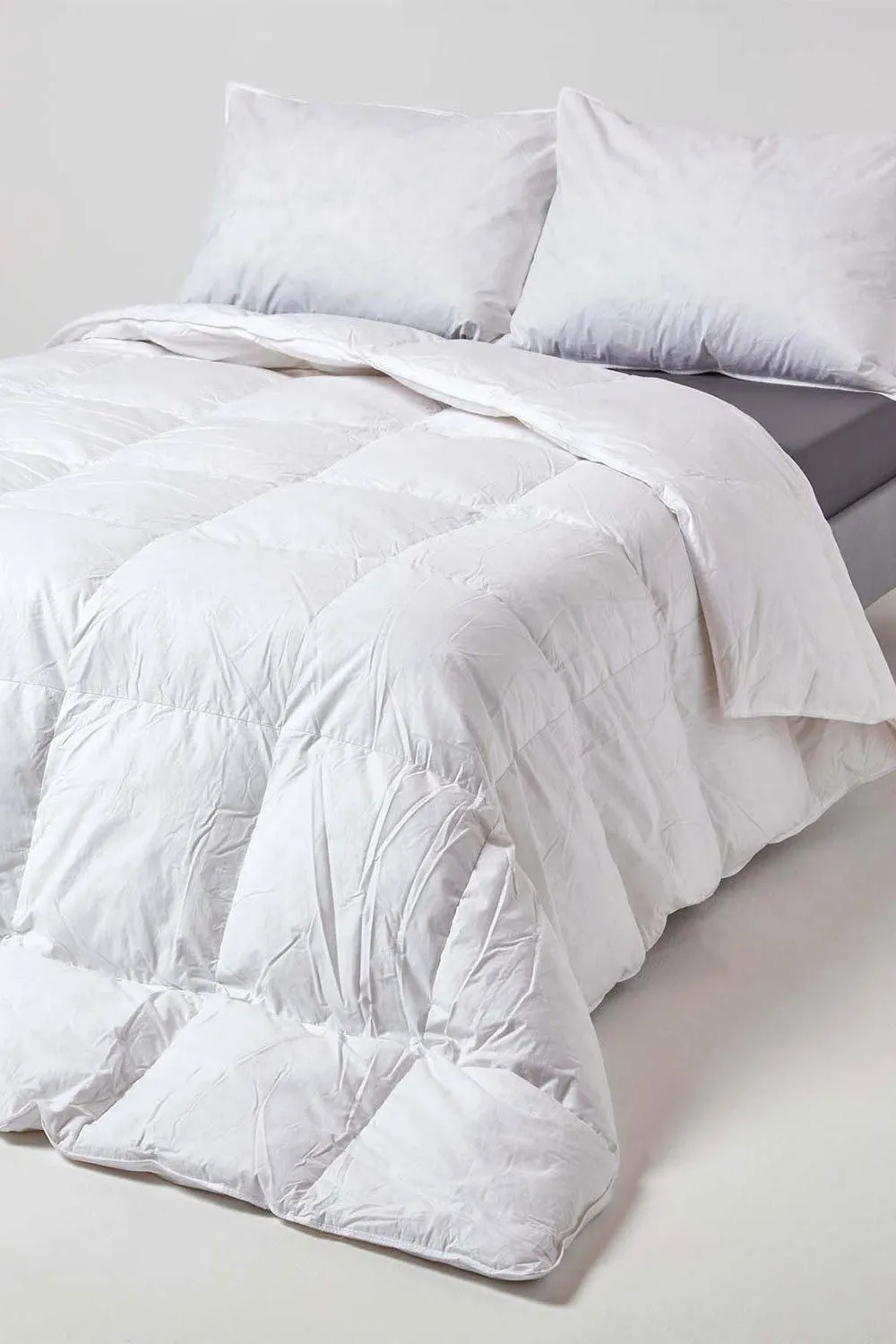 Homescapes Goose Down Feather Autumn Duvet 10.5 Tog in White