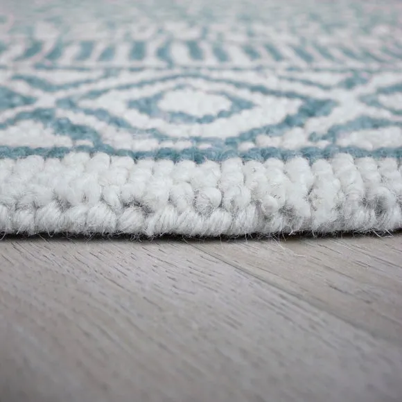 Delphi Border Geometric Wool Rug 4
