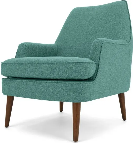 Martha Accent Chair, Glass Blue