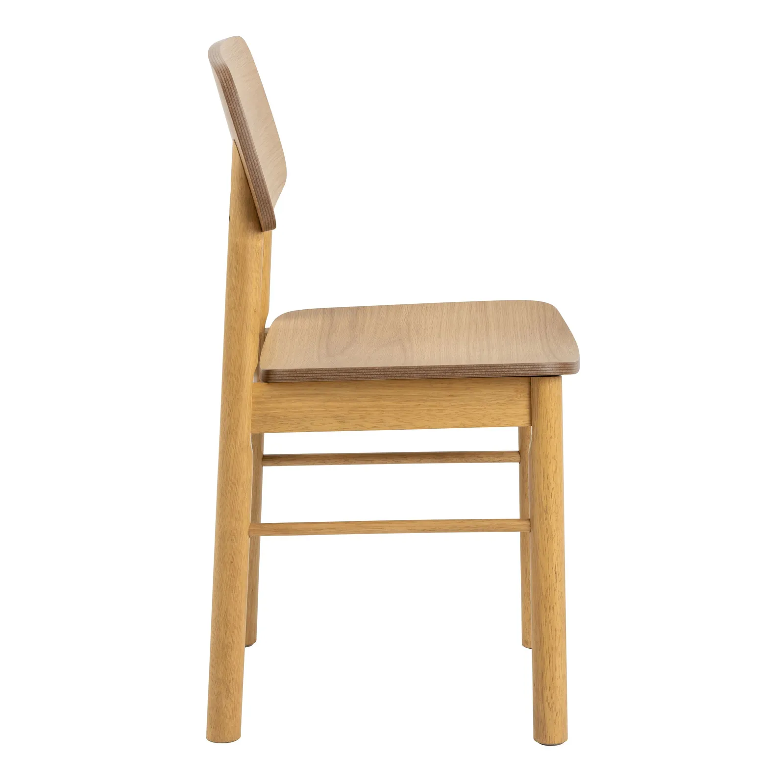 Furniture To Go Barlow Dining Chair in Matt Oak Set of 2 in Light Brown 3