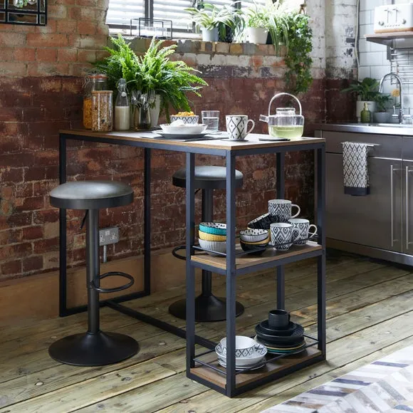 Terni Adjustable Height Swivel Bar Stool, Faux Leather 6