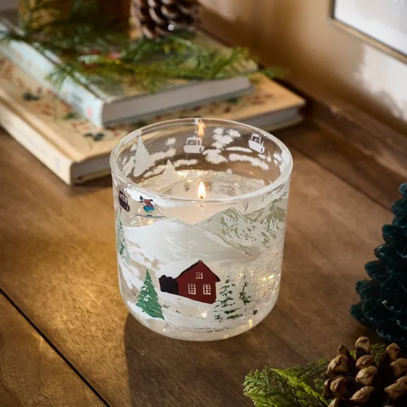 Winter Thyme Alpine Christmas LED Candle