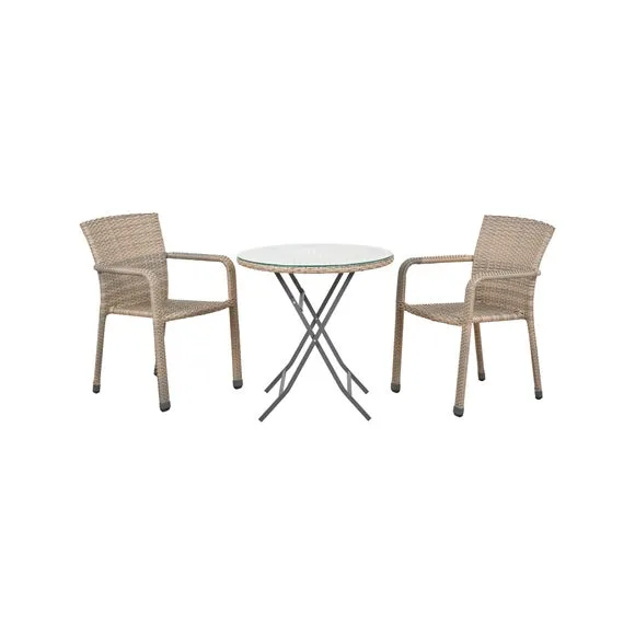 Pacific Lifestyle Tobs Outdoor Rattan Stackable Bistro Set 4